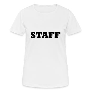 Staff - T-shirt respirant Femme - blanc - Devant - AI Model Female 172 dark (172cm)