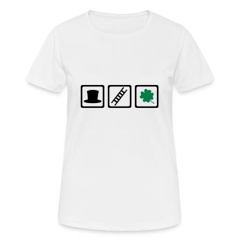 Schornsteinfeger - Frauen T-Shirt atmungsaktiv - Weiß - Vorne - AI Model Female 172 dark (172cm)