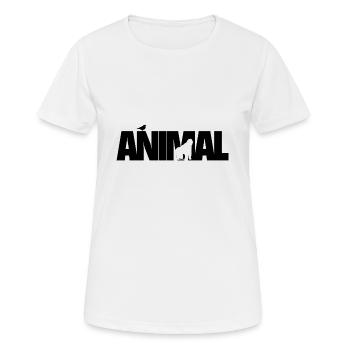 Animal - T-shirt respirant Femme - blanc - Devant - AI Model Female 172 dark (172cm)