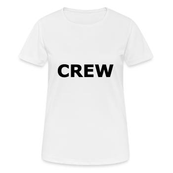 Crew - T-shirt respirant Femme - blanc - Devant - AI Model Female 172 dark (172cm)