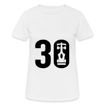 30 Formula Motorsport - Women's Breathable T-Shirt - white - Front - AI Model Female 172 dark (172cm)
