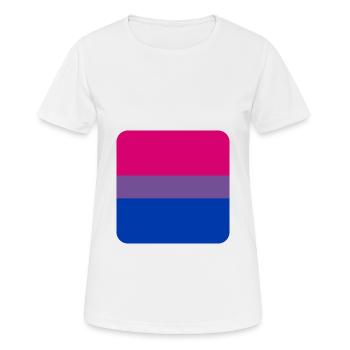 BI [flag].png - Frauen T-Shirt atmungsaktiv - Weiß - Vorne - AI Model Female 172 dark (172cm)