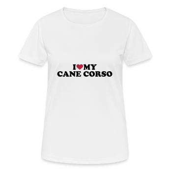 Cane Corso - Women's Breathable T-Shirt - white - Front - AI Model Female 172 dark (172cm)