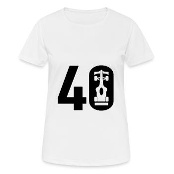 40 Formula Motorsport - Women's Breathable T-Shirt - white - Front - AI Model Female 172 dark (172cm)