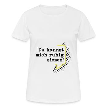 Du kannst mich siezen - Frauen T-Shirt atmungsaktiv - Weiß - Vorne - AI Model Female 172 dark (172cm)