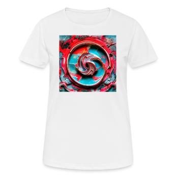 Rad des Lebens - Frauen T-Shirt atmungsaktiv - Weiß - Vorne - AI Model Female 172 dark (172cm)