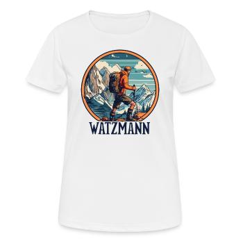 Boutique Watzmann shopping souvenirs souvenirs - T-shirt respirant Femme - blanc - Devant - AI Model Female 172 dark (172cm)