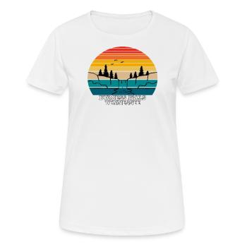 Burgess Falls Tennessee - T-shirt respirant Femme - blanc - Devant - AI Model Female 172 dark (172cm)