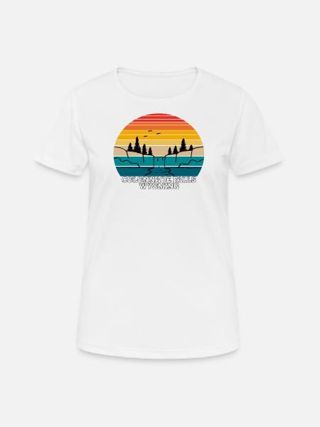 Colonnade Falls Wyoming - Women's Breathable T-Shirt - white