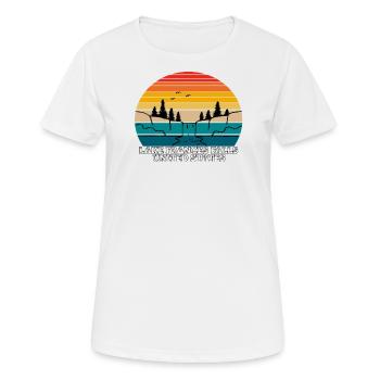 Lake Frances Falls United States - Frauen T-Shirt atmungsaktiv - Weiß - Vorne - AI Model Female 172 dark (172cm)