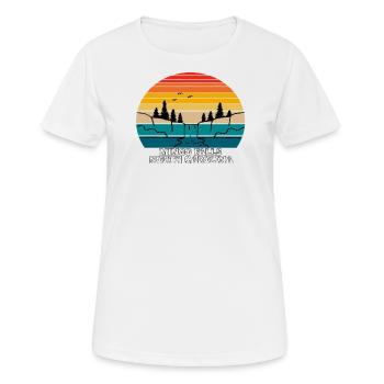 Mingo Falls North Carolina - Frauen T-Shirt atmungsaktiv - Weiß - Vorne - AI Model Female 172 dark (172cm)