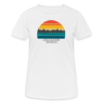 Cold Lakes Nevada - Frauen T-Shirt atmungsaktiv - Weiß - Vorne - AI Model Female 172 dark (172cm)