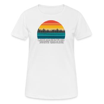 Lake Mackintosh North Carolina - Frauen T-Shirt atmungsaktiv - Weiß - Vorne - AI Model Female 172 dark (172cm)