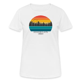 Summit Lake Ohio - Women's Breathable T-Shirt - white - Front - AI Model Female 172 dark (172cm)