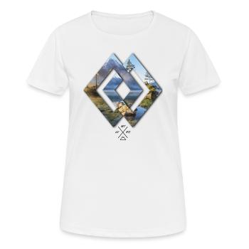 Raute Berchtesgaden Hintersee Islands - Women's Breathable T-Shirt - white - Front - AI Model Female 172 dark (172cm)