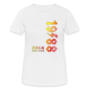 Geburtstag Rock Edition 1988 - Frauen T-Shirt atmungsaktiv - Weiß - Vorne - AI Model Female 172 dark (172cm)