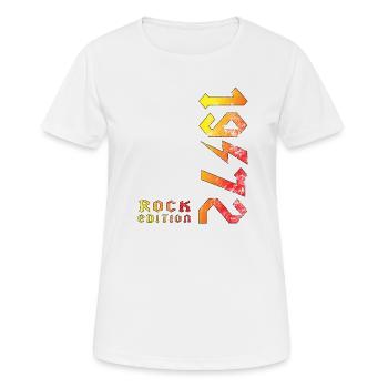 Geburtstag Rock Edition 1972 - Frauen T-Shirt atmungsaktiv - Weiß - Vorne - AI Model Female 172 dark (172cm)