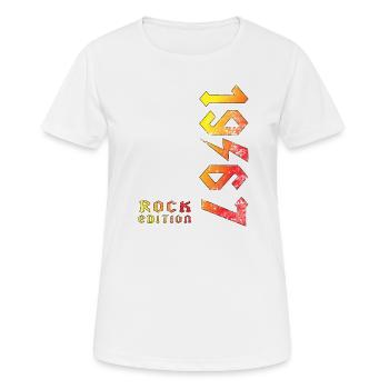 Geburtstag Rock Edition 1967 - Frauen T-Shirt atmungsaktiv - Weiß - Vorne - AI Model Female 172 dark (172cm)