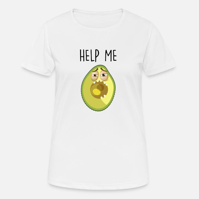 Help me avocado - Women's Breathable T-Shirt - white
