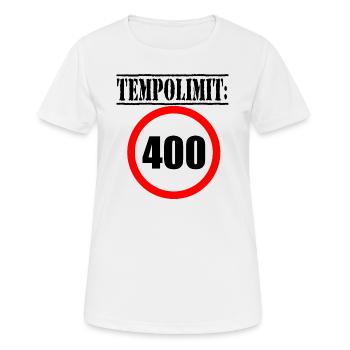 Tempolimit Autobahn Grüne Habeck Freiheit Verbot - Frauen T-Shirt atmungsaktiv - Weiß - Vorne - AI Model Female 172 dark (172cm)