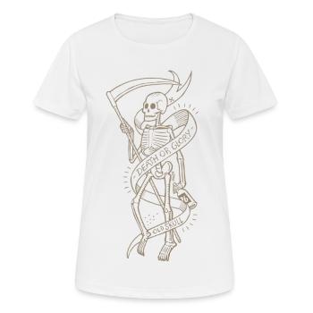 Altes Schädelgold - Frauen T-Shirt atmungsaktiv - Weiß - Vorne - AI Model Female 172 dark (172cm)