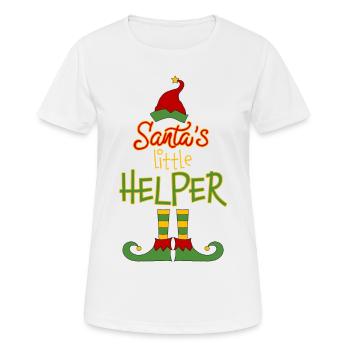 Christmas Santa ́s little Helper - Women's Breathable T-Shirt - white - Front - AI Model Female 172 dark (172cm)