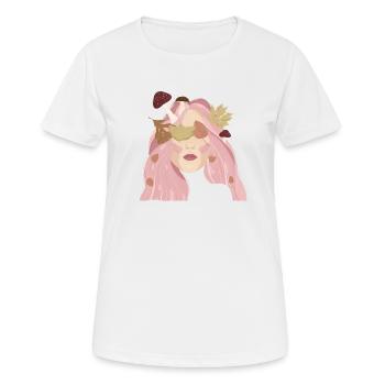 Automne - T-shirt respirant Femme - blanc - Devant - AI Model Female 172 dark (172cm)