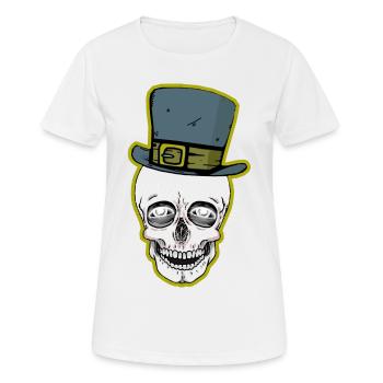 Schädel Totenkopf Dark Halloween Horror Fantasy - Frauen T-Shirt atmungsaktiv - Weiß - Vorne - AI Model Female 172 dark (172cm)