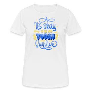 Motivational quote mental health - Frauen T-Shirt atmungsaktiv - Weiß - Vorne - AI Model Female 172 dark (172cm)