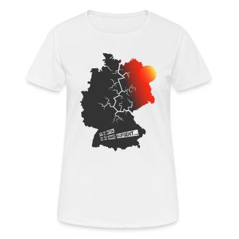 Deep in the East (Sunrise Edition) - T-shirt respirant Femme - blanc - Devant - AI Model Female 172 dark (172cm)