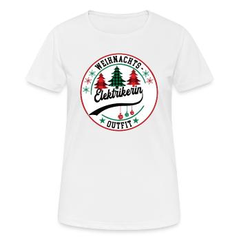 Elektrikerin Weihnachten Elektronikerin Elektronik - Frauen T-Shirt atmungsaktiv - Weiß - Vorne - AI Model Female 172 dark (172cm)