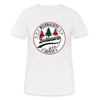 Bootsbauerin Weihnachten Schifffahrt Bootsbau - Frauen T-Shirt atmungsaktiv - Weiß - Vorne - AI Model Female 172 dark (172cm)