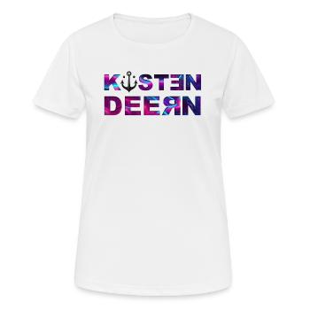 Küstendeern Neonfarben - Frauen T-Shirt atmungsaktiv - Weiß - Vorne - AI Model Female 172 dark (172cm)