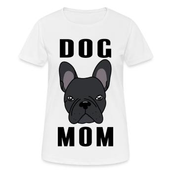 Bulldog MOM - Women's Breathable T-Shirt - white - Front - AI Model Female 172 dark (172cm)