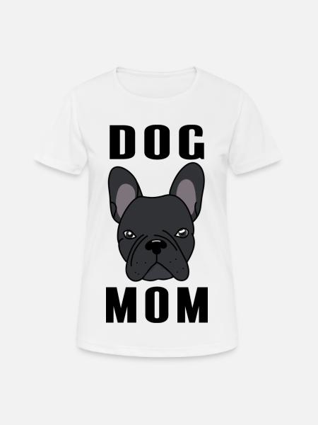 Bulldog MOM - Women's Breathable T-Shirt - white