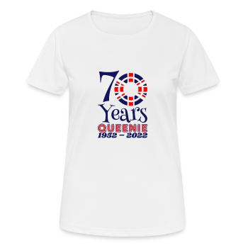 The Queens Platinum Jubilee 2022 | UK - Women's Breathable T-Shirt - white - Front - AI Model Female 172 dark (172cm)