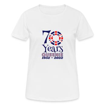 The Queens Platinum Jubilee 2022 | UK - Women's Breathable T-Shirt - white - Front - AI Model Female 172 dark (172cm)