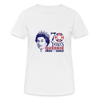 The Queens Platinum Jubilee 2022 | UK - Women's Breathable T-Shirt - white - Front - AI Model Female 172 dark (172cm)
