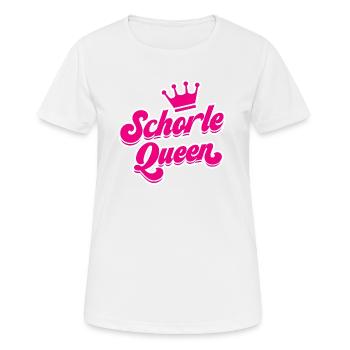 Schorle Queen - Frauen T-Shirt atmungsaktiv - Weiß - Vorne - AI Model Female 172 dark (172cm)