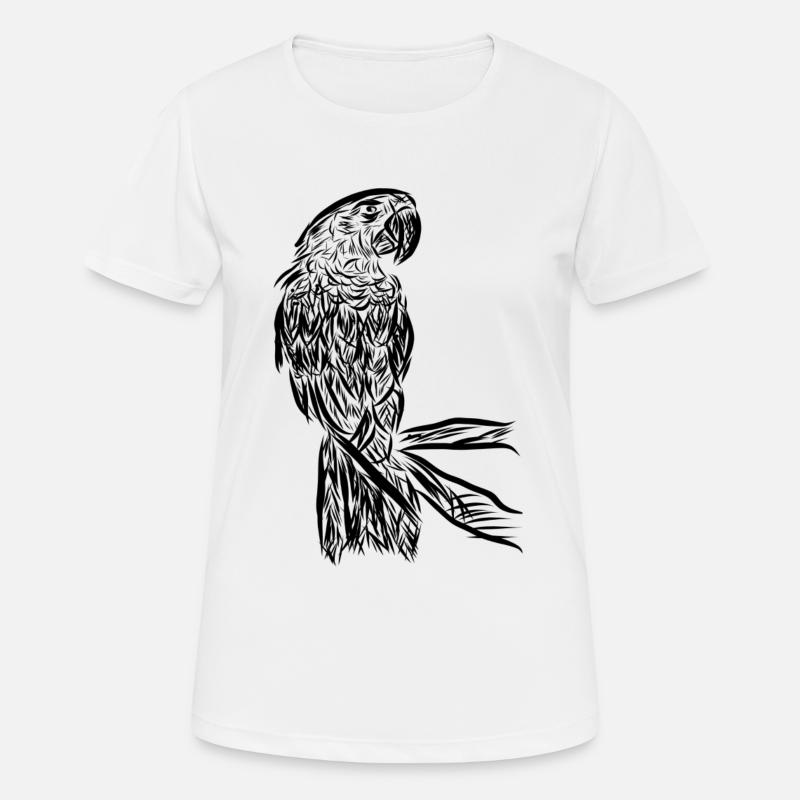 Parrot - Women's Breathable T-Shirt - white