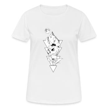 trio nature white - T-shirt respirant Femme - blanc - Devant - AI Model Female 172 dark (172cm)