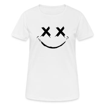 smilexx - T-shirt respirant Femme - blanc - Devant - AI Model Female 172 dark (172cm)