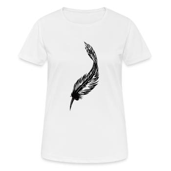 Stylo vintage - T-shirt respirant Femme - blanc - Devant - AI Model Female 172 dark (172cm)
