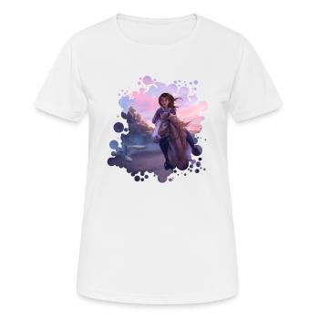 Aube - T-shirt respirant Femme - blanc - Devant - AI Model Female 172 dark (172cm)