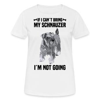 Schnauzer dog breed - Women's Breathable T-Shirt - white - Front - AI Model Female 172 dark (172cm)
