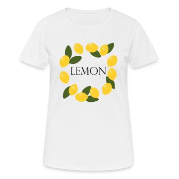 Lemon - Women's Breathable T-Shirt - white - Front - AI Model Female 172 dark (172cm)