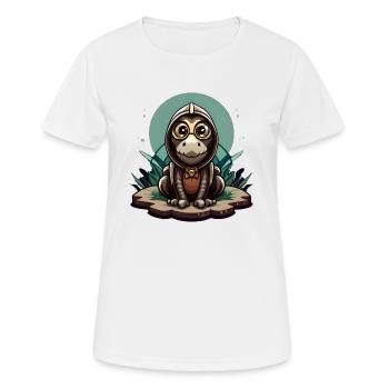 Cute dinosaur - Women's Breathable T-Shirt - white - Front - AI Model Female 172 dark (172cm)
