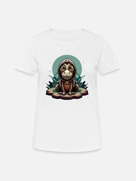 Cute dinosaur - Women's Breathable T-Shirt - white