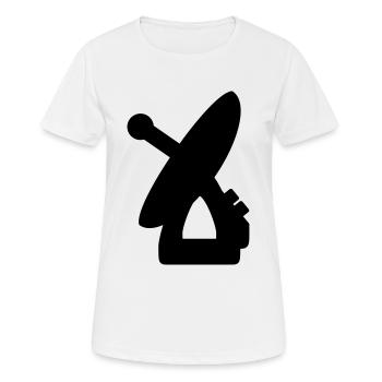Radar Maschine Gerät Geschenkidee Aufnahme - Frauen T-Shirt atmungsaktiv - Weiß - Vorne - AI Model Female 172 dark (172cm)