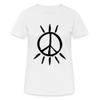 Peacezeichen peace - Frauen T-Shirt atmungsaktiv - Weiß - Vorne - AI Model Female 172 dark (172cm)